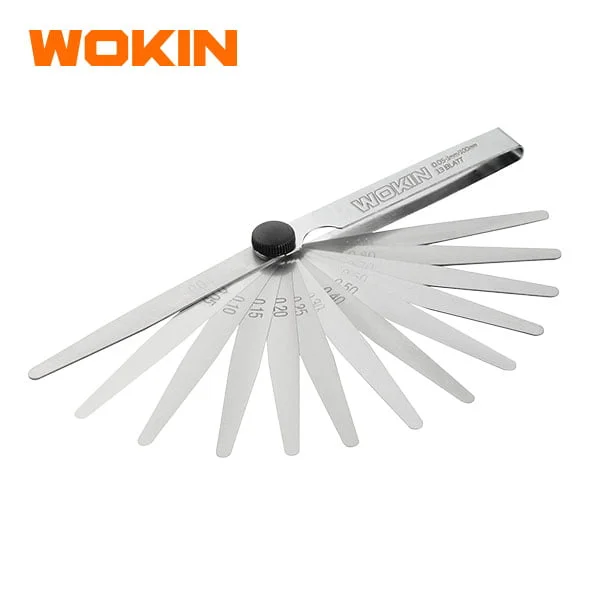 Thước căn lá WOKIN 502013 13 lá đo khe hở thép mạ chrome